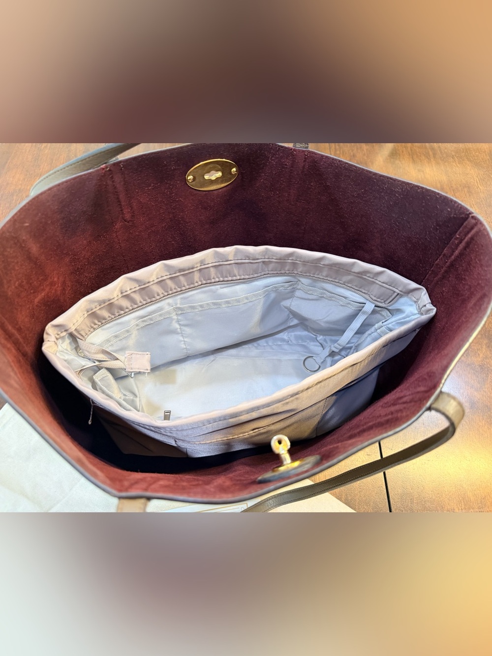 Authentic Mulberry Taupe Bayswater - Picture 10 of 15